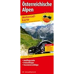 Motorradkarte �sterreichische Alpen: Mit Ausflugszielen, Einkehr- & Freizeittipps und Tourenvorschl�gen, wetterfest, reissfest, abwischbar, GPS-genau. 1:250000