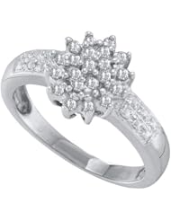 0.25CT DIAMOND CLUSTER RING
