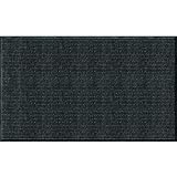 Apache Mills 60-043-1902 Enviroback Utility Mat Rib Doormat, 3-Feet by 5-Feet, Pepper