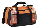 Sports Gym Duffel Bag Large Zipper Opening, Orange