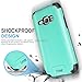 Galaxy J1 (2016) Case, Samsung AMP 2 Case, Samsung J120 Case, Galaxy Express 3 Case With TJS Tempered Glass Screen Protector, Slim Rugged Duo Hybrid Shockproof Aluminum Metal case (Teal)