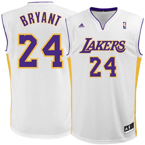 NBA Men's Los Angeles Lakers Kobe Bryant Revolution 30 Alternate Replica Jersey H Size (White, XXX-Large)
