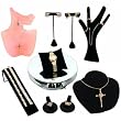 11 Piece Jewelry Display Revolving Mirror Starter Set