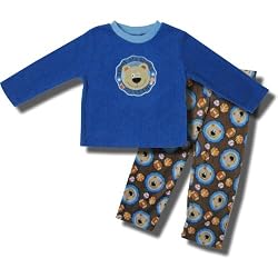 Teddy Bear - All Sport "Go Team" 2 piece Fleece Pajamas for Toddler Boys