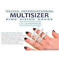 OLIVIA International Multi Sizer 3-In-1 Ring Sizer Gauge
