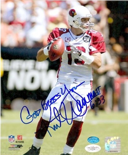 Kurt Warner Autographed/Hand Signed 8x10 photo action (Arizona Cardinals) JSA image #4