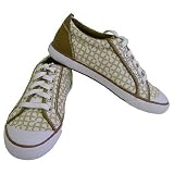 Coach Shoes - 8.5 M Barrett Optic Art Khaki Ivory White Sneaker Tennis Shoes Womens