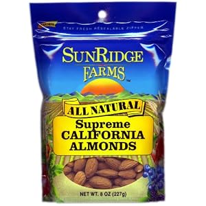 Suprems Grade California Almonds 12 8 oz. bags