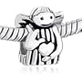 Angel Holding Heart 925 Sterling Silver Jewelry Holiday Beads Fits Pandora Charm Bracelet