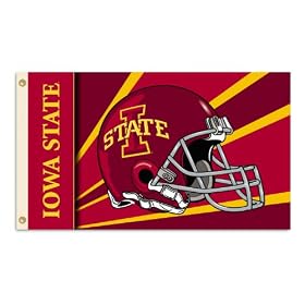 NCAA Iowa State Cyclones 3-by-5 Foot Flag with Grommets - Helmet Design