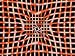Abstract Distorted Net-Like Fractal Pattern on Black Background Photographic Poster P...