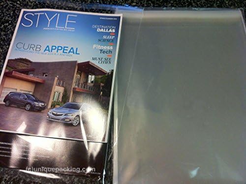 500 Pcs 8 3/4 X 11 1/16 Clear Resealable Cello Bags (1.6mil) Good for 8.5x11 Item