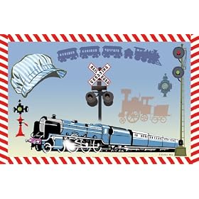 Dolce Mia Trains Placemat by Dolce Mia Designs