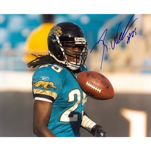 Reggie Nelson Autographed Jacksonville Jaguars (Teal Jersey) 8x10 Photo