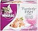 Whiskas Purrfectly Fish Variety Pack Wet Cat Food, Featuring Salmon 3 Ounces (Four 10-Counts) (Discontinued By Manufacturer)
