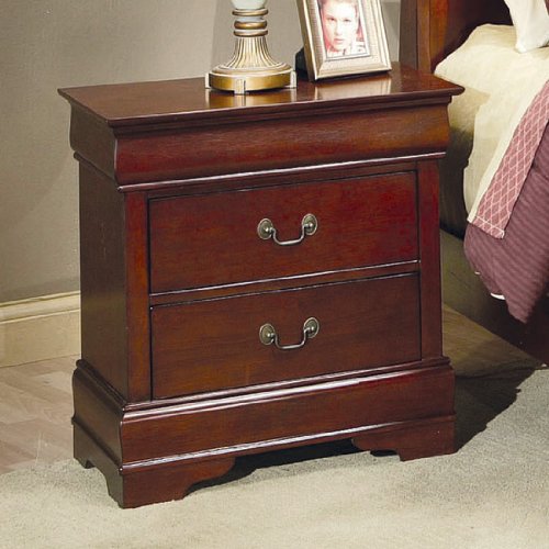 Nightstand Louis Philippe Style in Cherry Finish