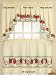 Red Delicious - Swag Top (pr) Kitchen Curtain