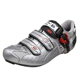SIDI Genius 5 Pro Carbon Cycling Shoe,Steel/Silver,42.5 M EU (US Men's 8.5 M/US Women's 10 M)
