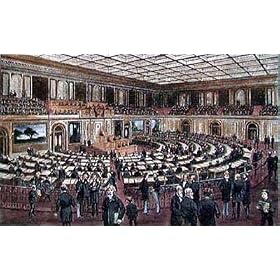Hall of House of Representatives Art Print Poster By Kilburn, 18 