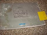 1993 Mazda MX3 MX-3 Owners Manual
