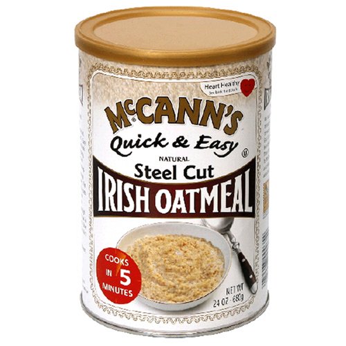 McCANN'S Quick & Easy Steel Cut Oats Canister, 24-Ounce (Pack of 6)