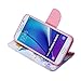 Note 5 Case, Galaxy Note 5 Wallet Case, U-Gem star Galaxy Note 5 PU Leather Wallet Stand Magnetic Cover Case for Samsung Galaxy Note 5,with SIM Card Adapter Kit+Screen Protector (Chrysanthemum)