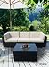 Outdoor Patio Wicker Furniture 4pcs All Weather Couch Set (Free Shipping)