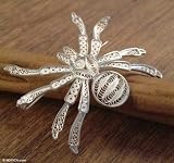 Brooch, 'Gossamer Spider'