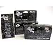 10 Pack Black Lace Wedding Party Disposable Cameras with Gift Box and Matching Tents, 27 Exp.