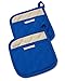 Pemberley Apron for Women or Men, Ideal Gift for Your Favorite Cook, 3 Blue Kitchen Towels, 1 Apron with Two Pockets, 2 Potholders and 1 Oven Mitt