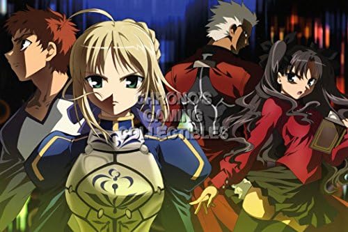 CGC Huge Poster - Fate Stay Night Anime Poster Zero Unlimited Blade Works Feito/Sutei Naito - Shiro Saber Rin and Archer - FSN074 (24" x 36" (61cm x 91.5cm))