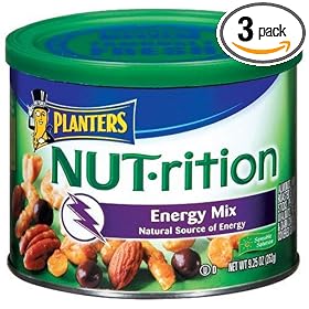 Planters NUT-rition Energy Mix, 9.25-Ounce Cans (Pack of 3)