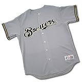 Milwaukee Brewers Replica Majestic Road Baseball Jersey