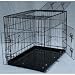 Kitchen & Housewares : 3 Door Suitcase Style Folding Metal Dog Crate with Metal Pan 36Lx24Wx26H
