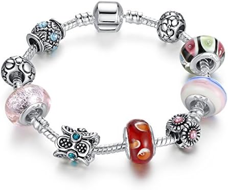 Bamoer 2015 "June New Arrival" Silver Charm Bracelet Snake Chain Bracelet