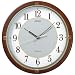 SEIKO CLOCK(セイコークロック) 電波掛け時計 ツイン・パ ソーラープラス 木枠 ブラウンSF232B