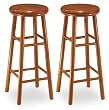 Set of 2 Swivel Seat 29" Stool in Cherry Finish By Winsome Wood