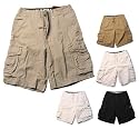 Union Bay Survivor 7 Cargo Short for Men (Desert, Stone, Black, Rye, Off white - 12" Inseam)