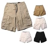 Union Bay Survivor 7 Cargo Short for Men (Desert, Stone, Black, Rye, Off white - 12" Inseam)