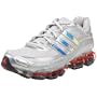 adidas Women's Ambition POWERBOUNCE+ Running Shoe,Silver/Silver/Red,8 M