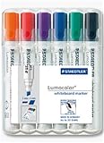 Staedtler 351 B WP6 Board-Marker Lumocolor whiteboard marker, Staedtler Box mit 6 Farben
