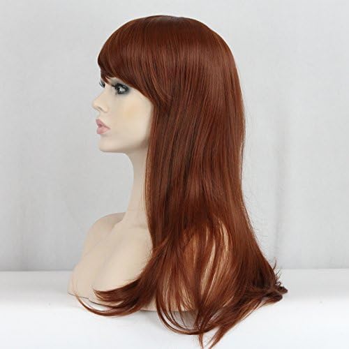 ICOSER Light Brown Anime Cosplay Party Hair Wigs for Women 55cm