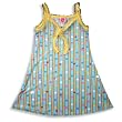 Lipstik Girls - Girls Dress, Blue, Yellow