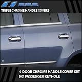 2002-2007 Jeep Liberty (No Passenger Keyhole) 4dr Chrome Door Handle Covers 
