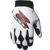 Joe Rocket Mechanics Men's Suzuki Textile Street Motorcycle Gloves - Color: White/Black, Size: Medium