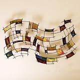 Abstract Squares Wall Art (multicolored) (27.25h X 42w X 2.88d)
