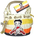 Betty Boop L.Yellow/Yellow/Orange/Grey Handbag W/ Matching Wallet