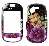 Orange White Purple Hawaiian Flower Design Black Snap on Hard Cover Protector Faceplate Cell Phone Case for T-Mobile Samsung Gravity T Touch SGH-T669 + Premium LCD Screen Guard Film Orange White Purple Hawaiian Flower Design Black Snap on Hard Cover Protector Faceplate Cell Phone Case for T-Mobile Samsung Gravity T Touch SGH-T669 + Premium LCD Screen Guard Film