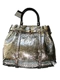 Review   / LANVIN Kentucky Handbag Purse in Silver