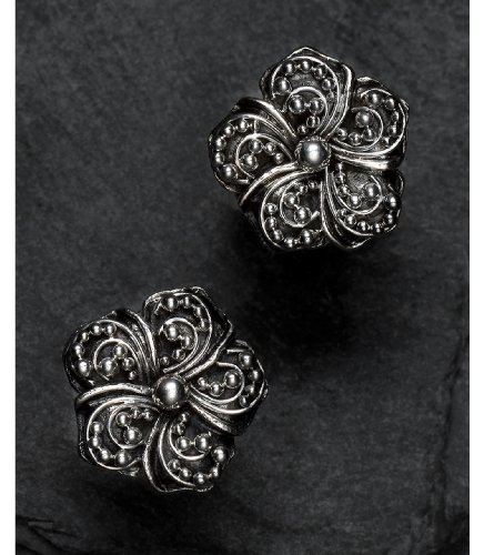 LOIS HILL Sterling Silver Flower Stud Earrings